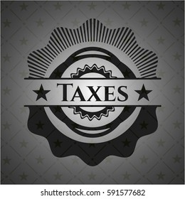 Taxes dark emblem