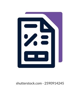 taxes dual tone icon. vector icon for your website, mobile, presentation, and logo design.