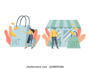 Taxes and fees paid Financial costs, calculation of mandatory payments. personal income tax, taxation, tax credit metaphor Isolated vector concept comparison illustration. and business concepts.