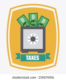 taxes graphic design , vector illustration