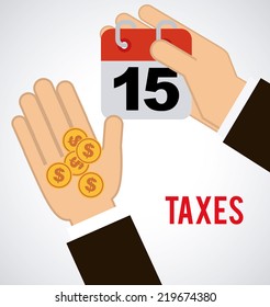 taxes graphic design , vector illustration