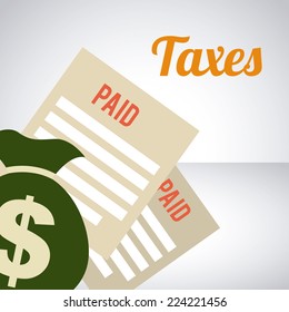 taxes graphic design , vector illustration