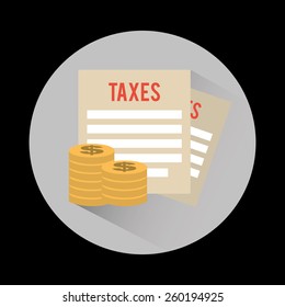 taxes icon design, vector illustration eps10 graphic 