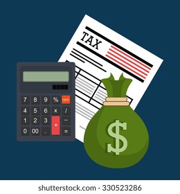 Taxes icon design, vector illustration eps10 graphic