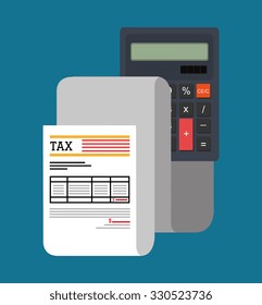 Taxes icon design, vector illustration eps10 graphic