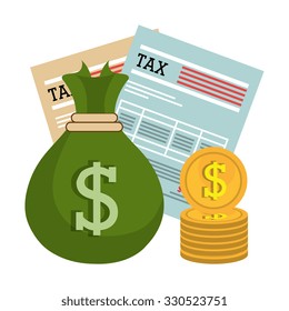 Taxes icon design, vector illustration eps10 graphic