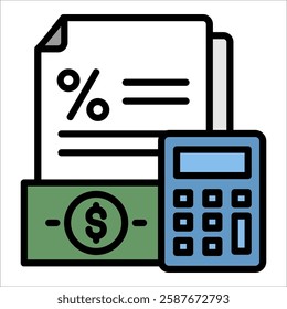 Taxes Icon Element For Design