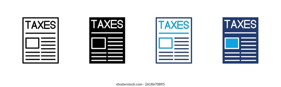Elemento de icono de impuestos para diseño