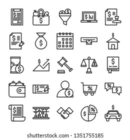 Taxes Icon Outline