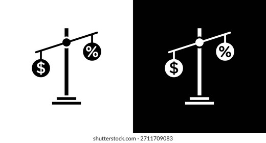 Icono de impuestos Establecer colección. Silueta de Vector.