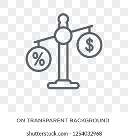 Taxes Icon. Trendy Flat Vector Taxes Icon On Transparent Background From Law And Justice Collection. High Quality Filled Taxes Symbol Use For Web And Mobile