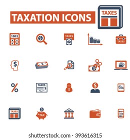 taxes icons
