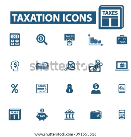 taxes icons