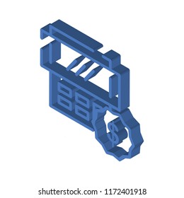Taxes isometric left top view 3D icon