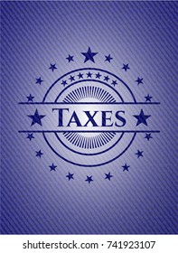 Taxes with jean texture