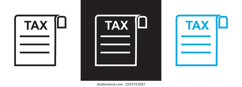 Taxes profit icon.  isolated on white and black background. Vector illustration. EPS 10