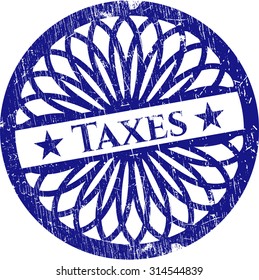 Taxes rubber grunge seal
