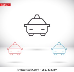 taxi 10 eps bond icon design vector graphic