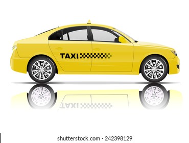 Taxi 3D Vector
