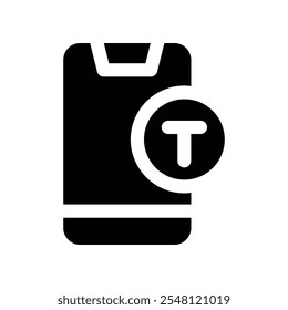 Icono del App del taxi. Icono del glifo del Vector para su Sitio web, móvil, presentación, y diseño del logotipo.