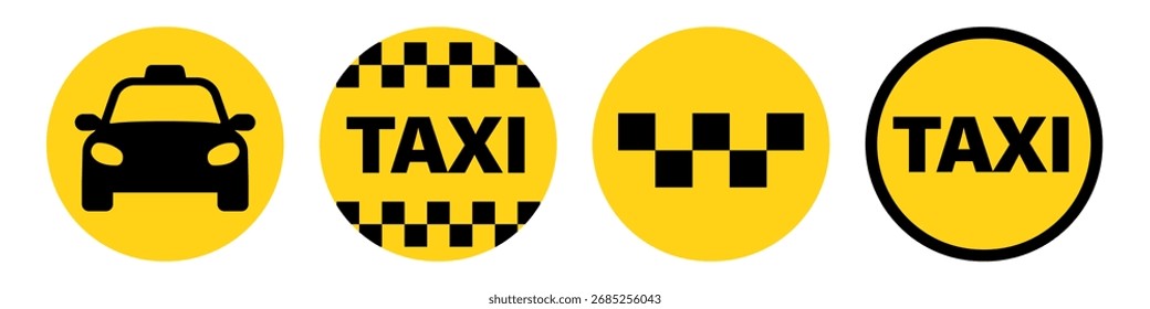 Taxi App Vektor. Kabinenlogo