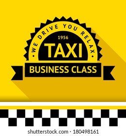 Taxi badge with shadow - 09, vector illustration 10eps