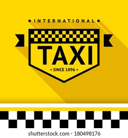 Taxi badge with shadow - 17, vector illustration 10eps