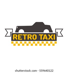 Taxi badge vector illustration.