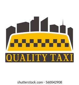 Taxi badge vector illustration.