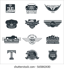 Taxi badge vector illustration.