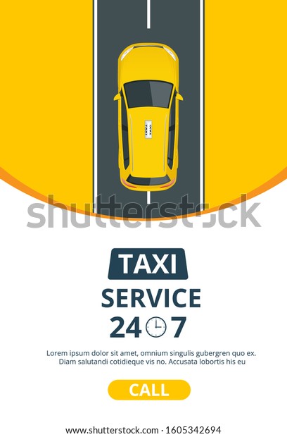 Taxi Banner Design Template for Taxi
Service. Online Mobile Application Order Taxi
Service