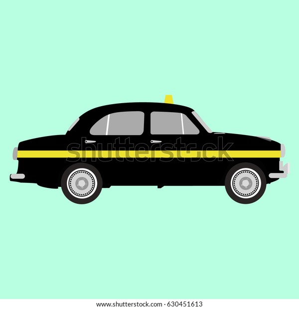Taxi - Black Ambassador Car\
Vector