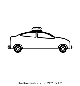 Taxi black icon .