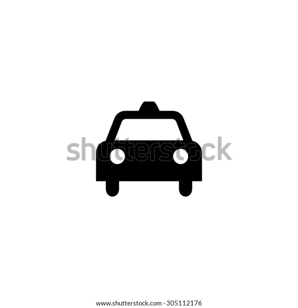 Taxi. Black simple vector\
icon