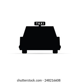 taxi black vector illustration