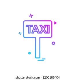Taxi board icon design vector
