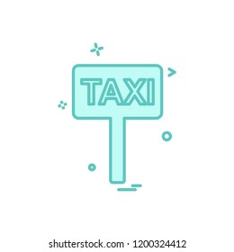 Taxi board icon design vector