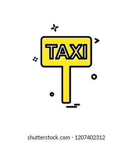Taxi board icon design vector