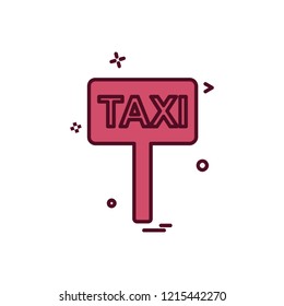 Taxi board icon design vector