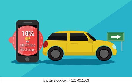 taxi booking banner, promotion banner, cab bookings, special offer