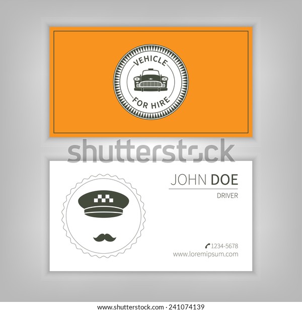 taxi business card design\
template