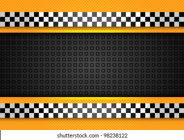 Taxi cab background, racing blank template. Vector 10eps