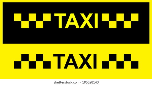 Taxi cab blank template. 