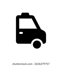 Taxi cab door open alert indicating passenger entry or exit