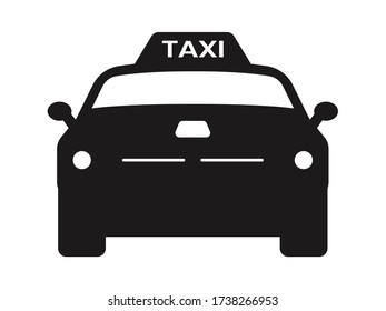 Taxi / taxi cab flat icon for apps or website