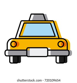 Taxi cab frontview