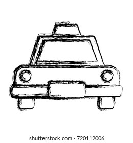 Taxi cab frontview