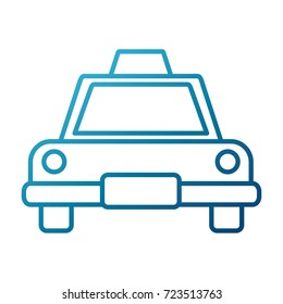 Taxi cab frontview