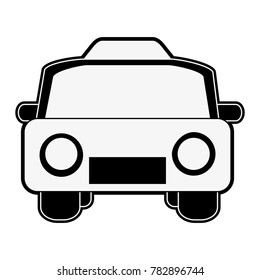 Taxi cab frontview