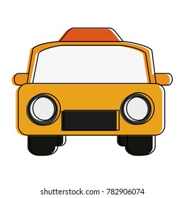 Taxi cab frontview